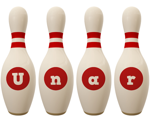 Unar bowling-pin logo