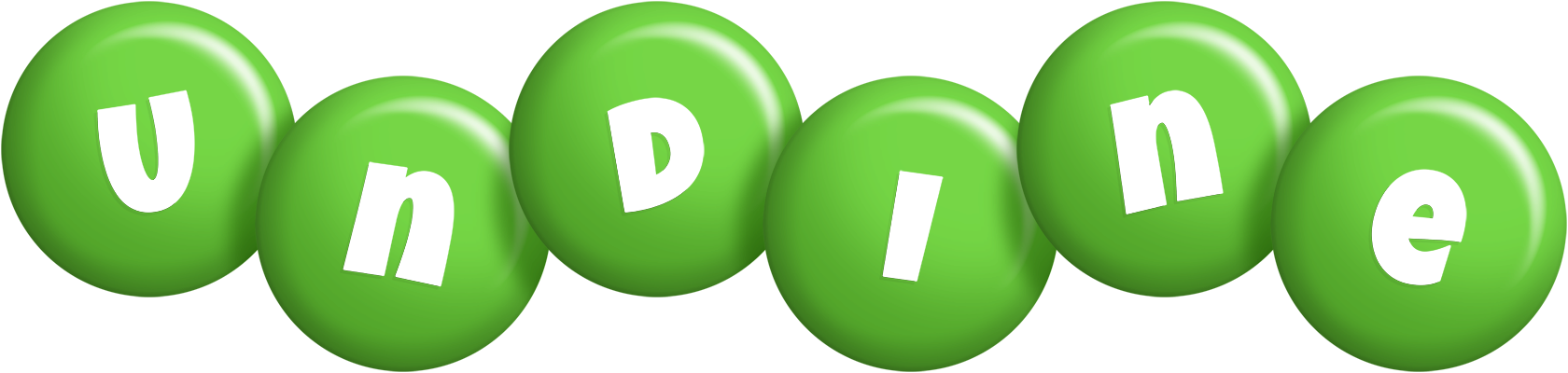 Undine candy-green logo