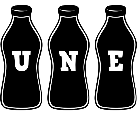 Une bottle logo