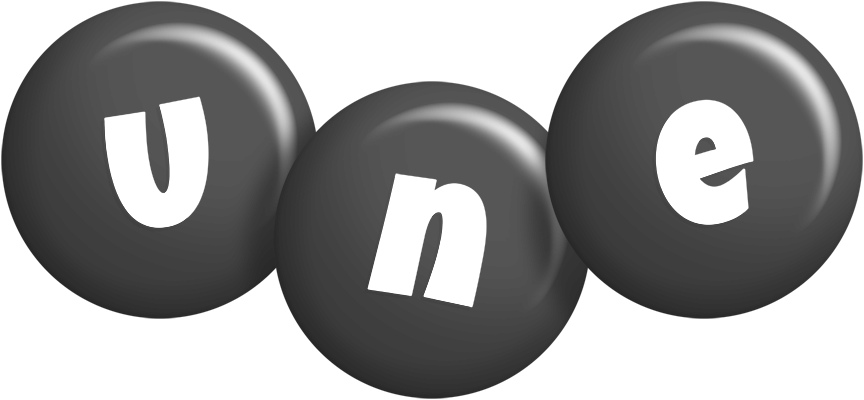 Une candy-black logo