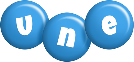 Une candy-blue logo