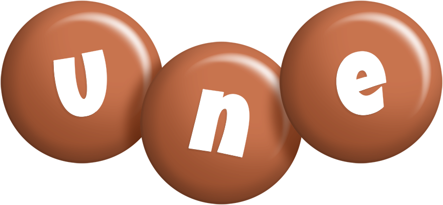 Une candy-brown logo