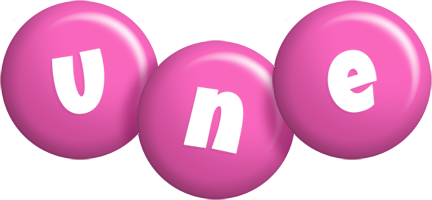 Une candy-pink logo