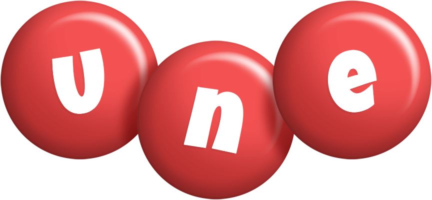 Une candy-red logo