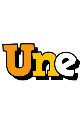 Une cartoon logo