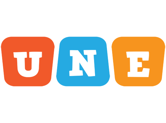 Une comics logo