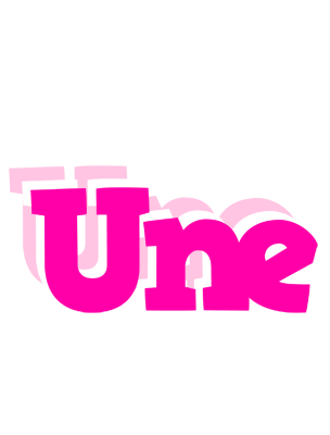 Une dancing logo