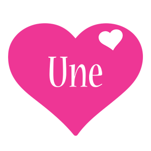 Une love-heart logo