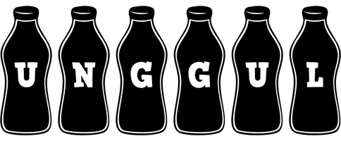 Unggul bottle logo