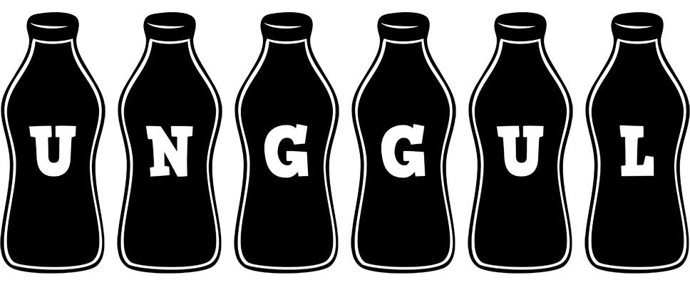 Unggul bottle logo