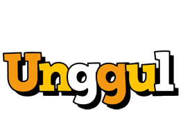 Unggul cartoon logo