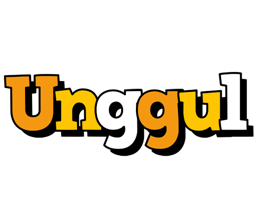 Unggul cartoon logo