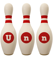 Unn bowling-pin logo