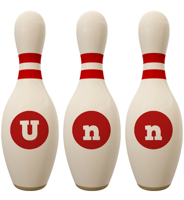 Unn bowling-pin logo