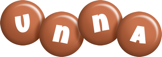 Unna candy-brown logo