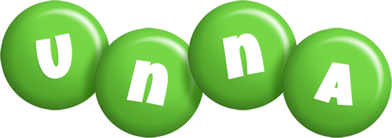 Unna candy-green logo