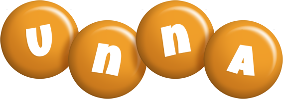 Unna candy-orange logo