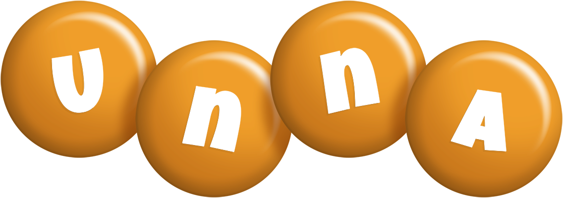 Unna candy-orange logo