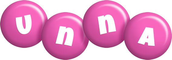 Unna candy-pink logo