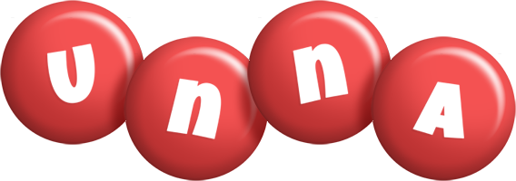 Unna candy-red logo