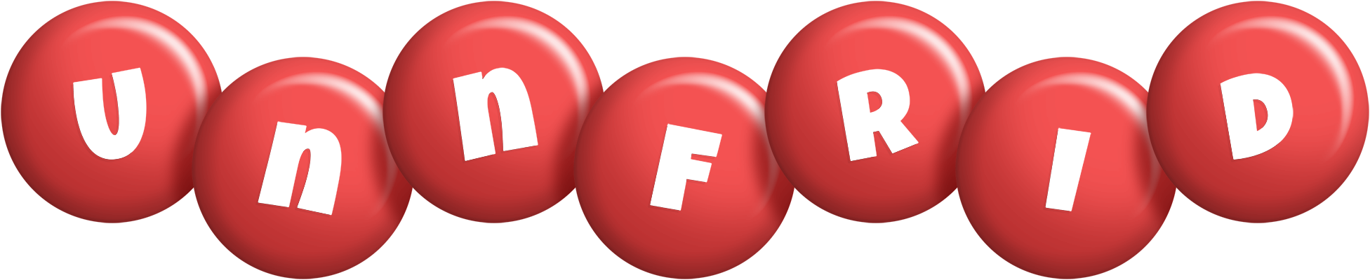 Unnfrid candy-red logo