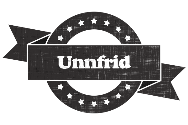 Unnfrid grunge logo