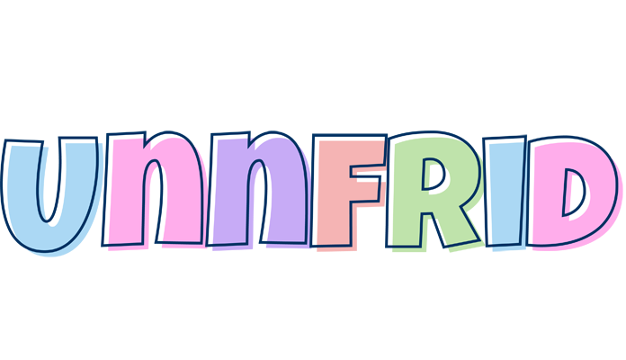 Unnfrid pastel logo