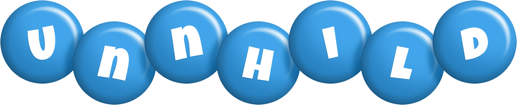 Unnhild candy-blue logo