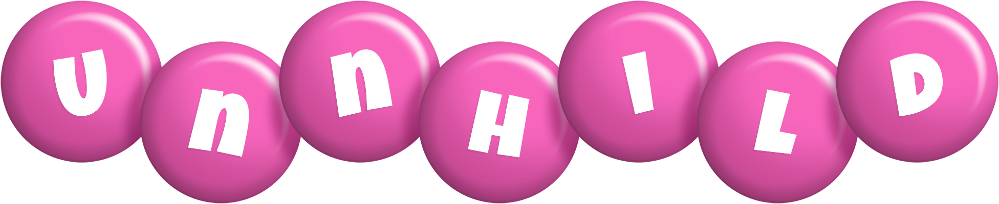 Unnhild candy-pink logo