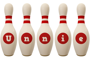Unnie bowling-pin logo