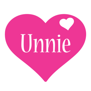 Unnie love-heart logo