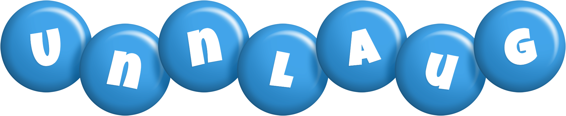 Unnlaug candy-blue logo