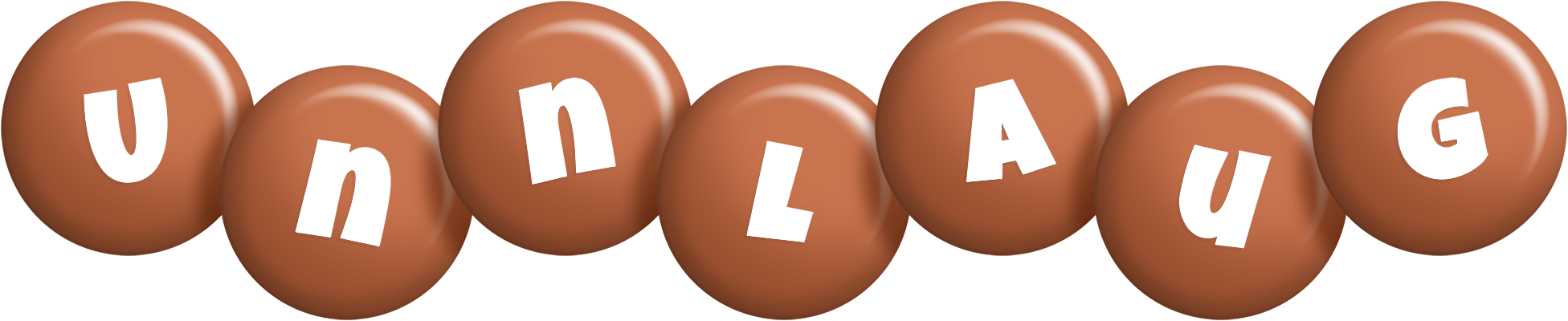 Unnlaug candy-brown logo
