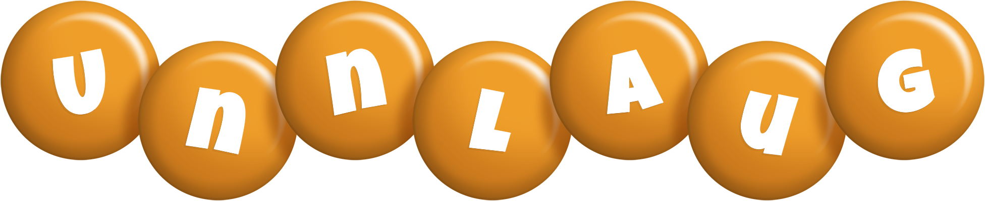 Unnlaug candy-orange logo