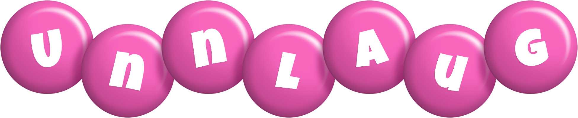 Unnlaug candy-pink logo