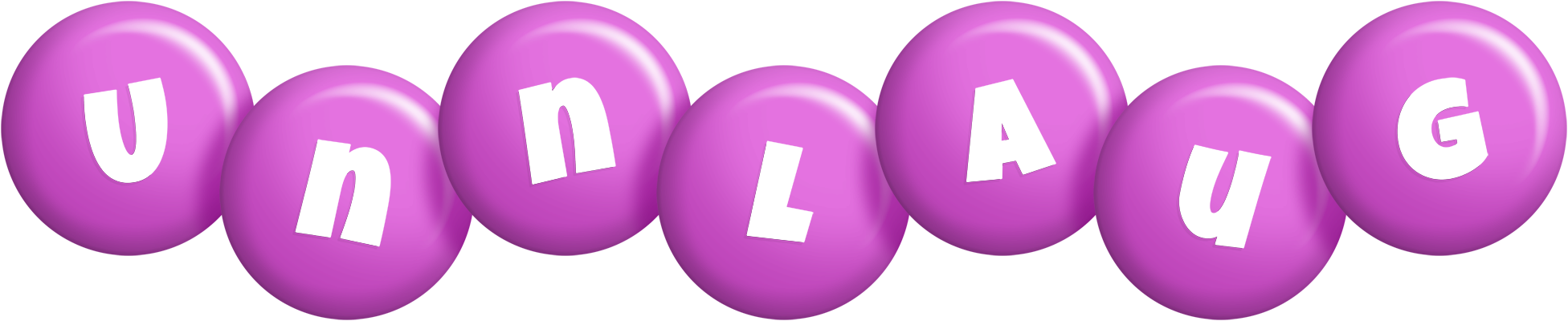 Unnlaug candy-purple logo