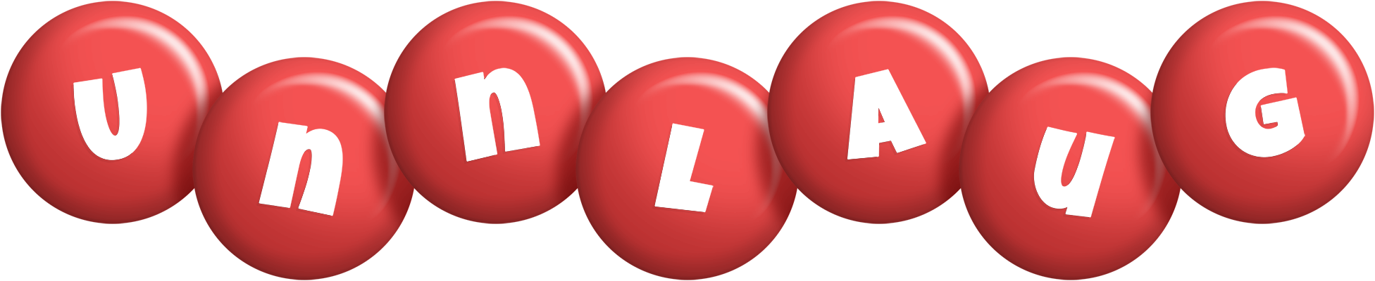Unnlaug candy-red logo