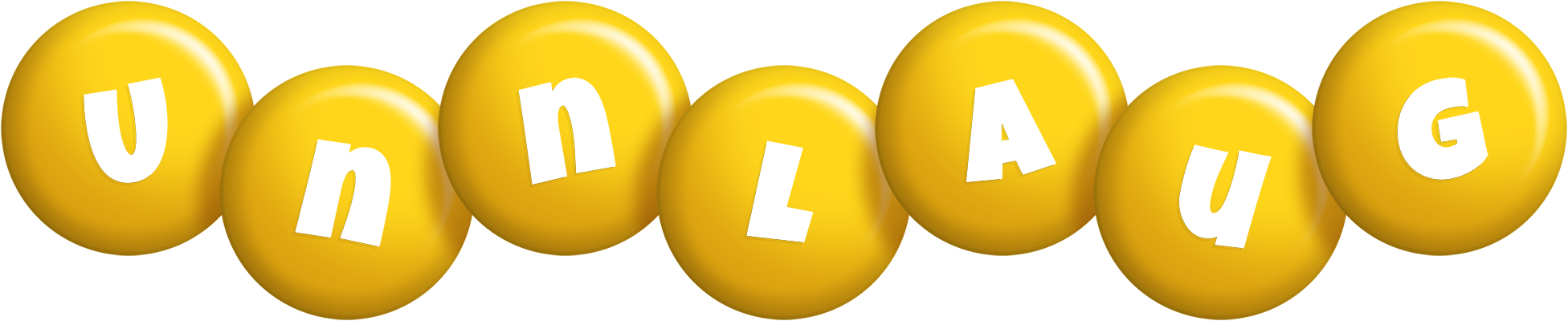 Unnlaug candy-yellow logo