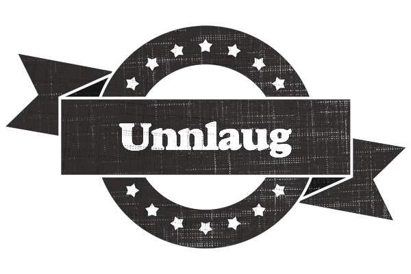 Unnlaug grunge logo