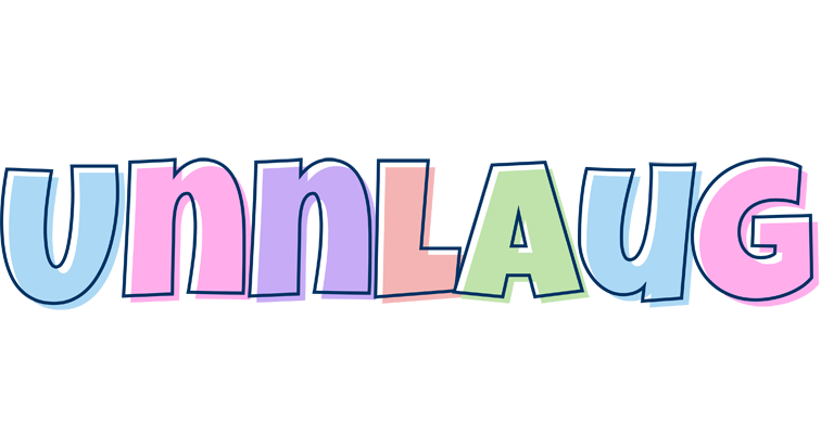 Unnlaug pastel logo