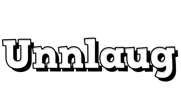 Unnlaug snowing logo