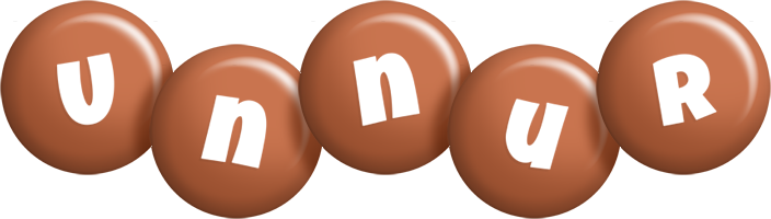 Unnur candy-brown logo