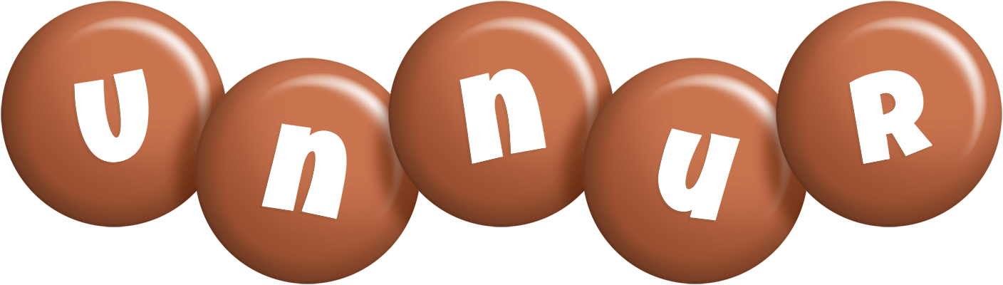 Unnur candy-brown logo