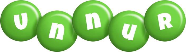 Unnur candy-green logo