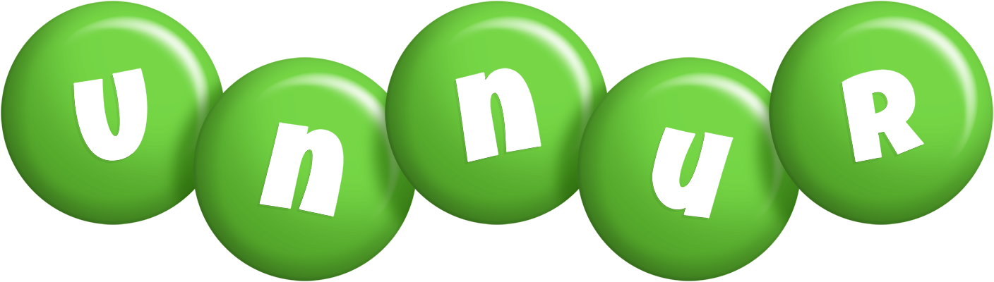 Unnur candy-green logo