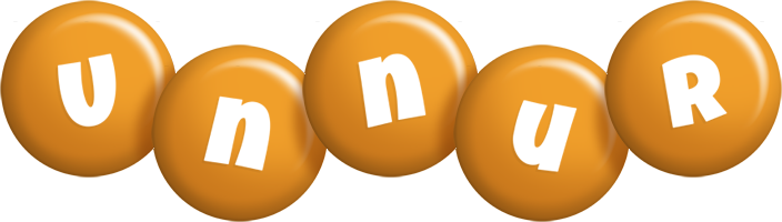 Unnur candy-orange logo