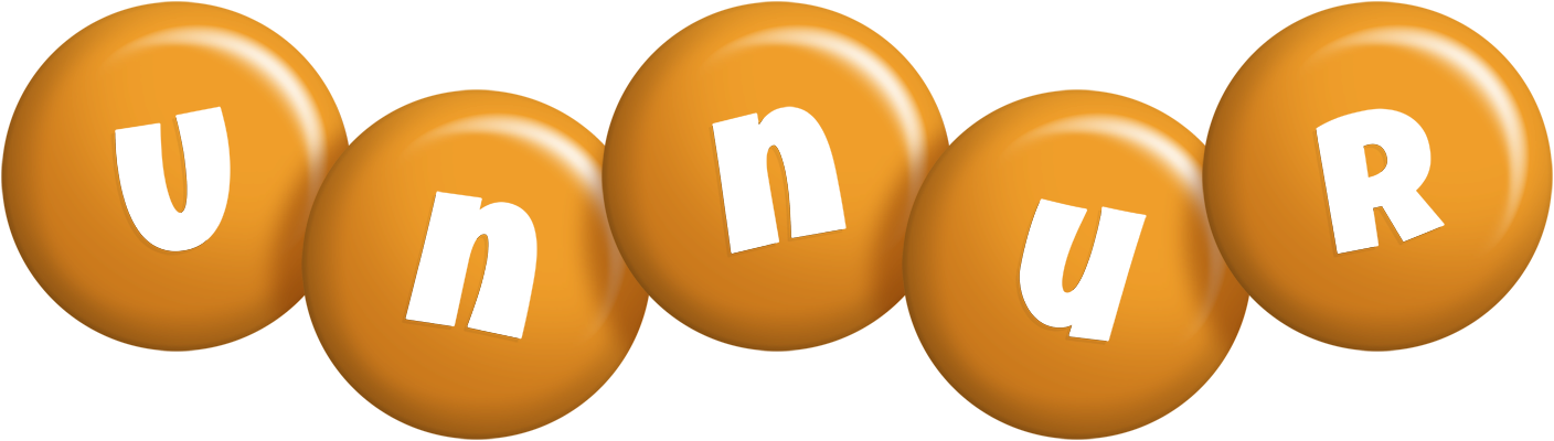 Unnur candy-orange logo