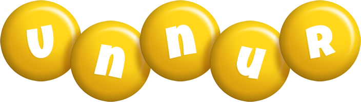 Unnur candy-yellow logo