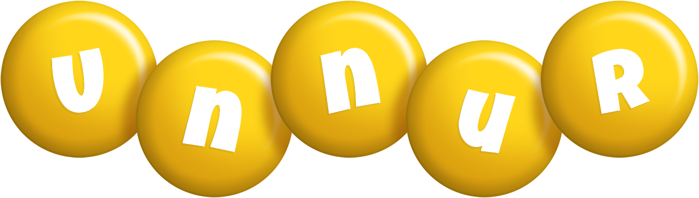 Unnur candy-yellow logo