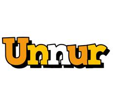 Unnur cartoon logo